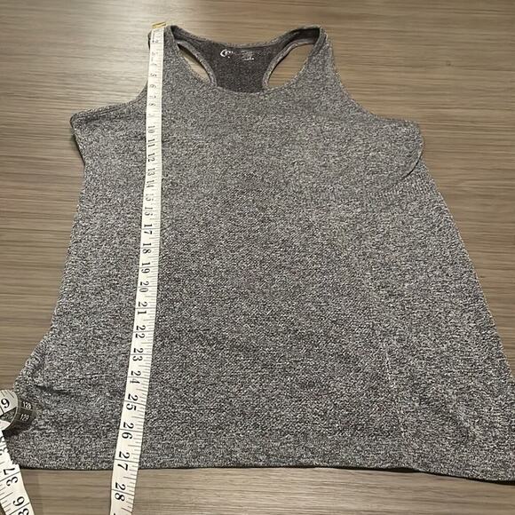 Zyia Active Heather Gray Sleeveless Scoop Neck Racerback Tank Top Size L - Picture 8 of 8